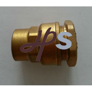 Brass PE straight type pipe coupling